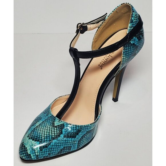 PRIMADONNA COLLECTION WOMEN SIZE EURO 37 BLUE  SNAKE DESIGN NEW / BOX  00066 - Picture 8 of 12